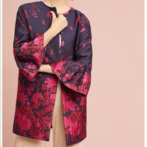 Eva franco Floral flutter sleeve coat